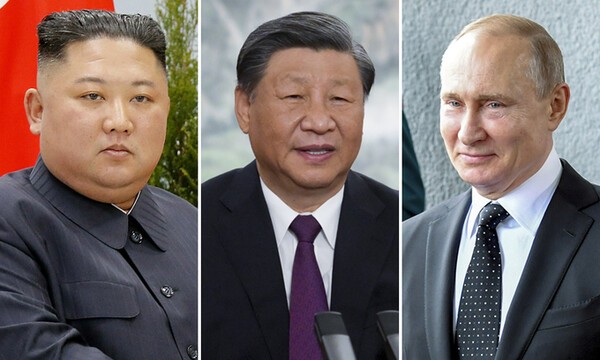 김정은, 시진핑, 푸틴/연합뉴스