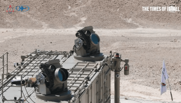 레이저 기반 방공 시스템인 '아이언 빔'./타임즈 오브 이스라엘