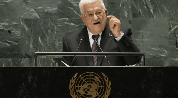 이번 가자지구 평화구상을 적극적으로 지지한 팔레스타인 자치정부 수반 마흐무드 아바스가 지난 2024년 9월 유엔총회에서 연설하고 있다./AP