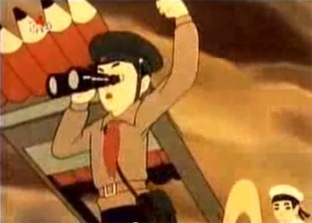 북한 애니메이션 '연필포탄'./동아일보